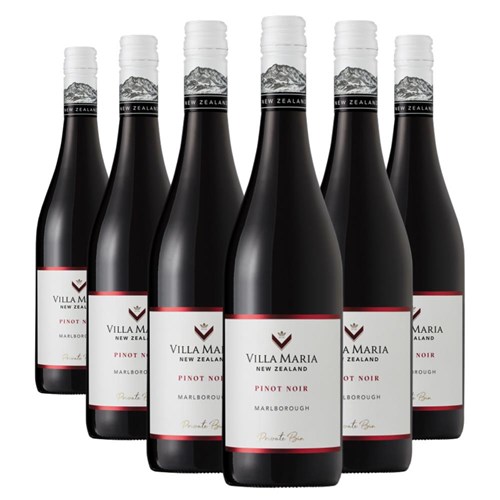 Case of 6 Villa Maria Pinot Noir Private Bin 75cl Red Wine